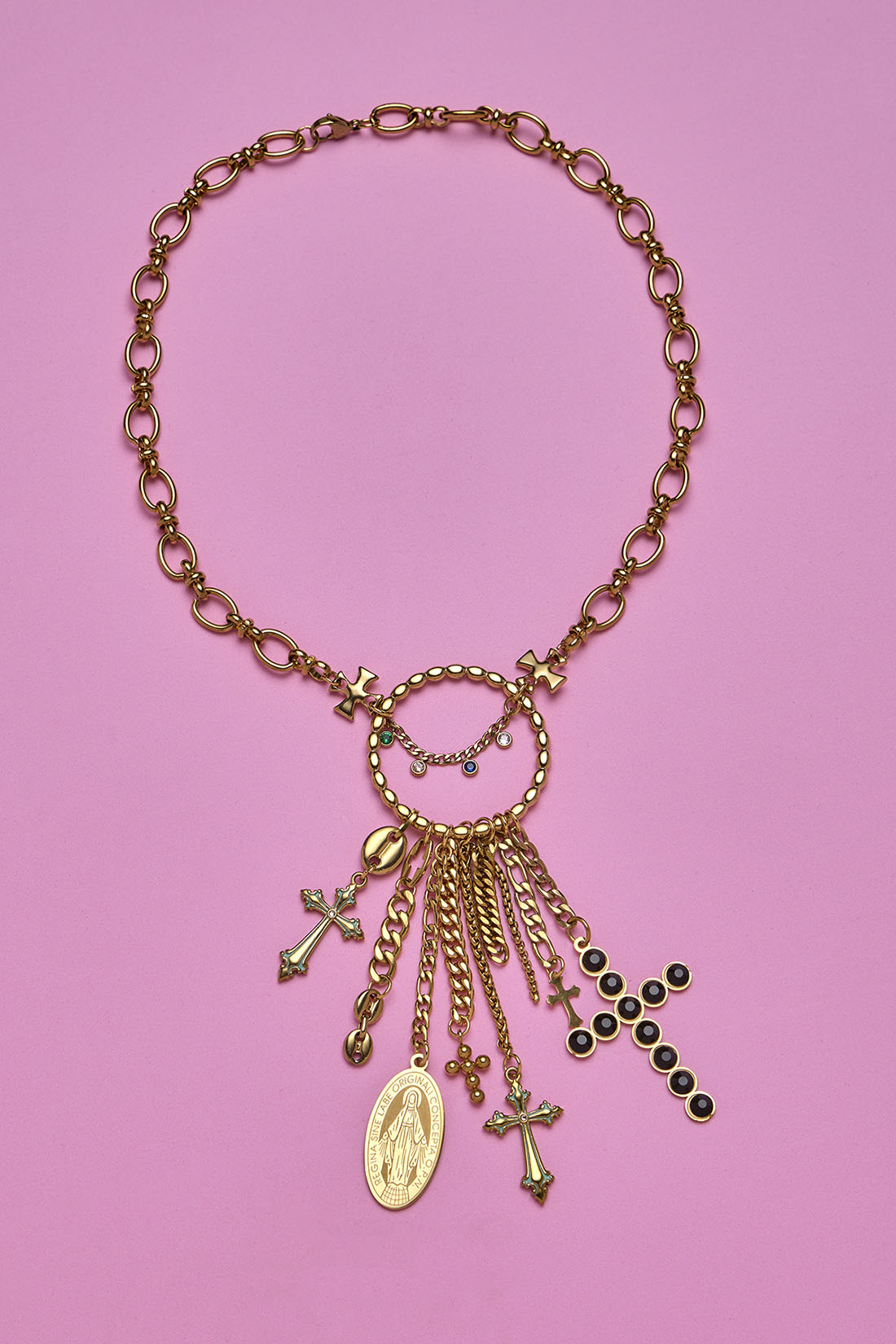 Collar 7 cruces Mix