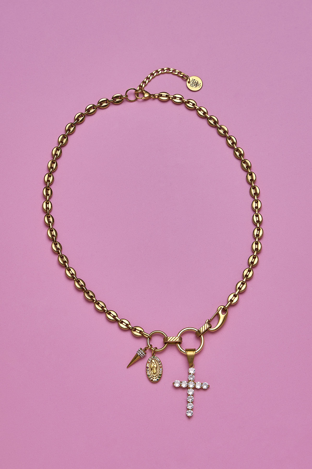 Collar Devota White Crystals